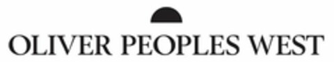 OLIVER PEOPLES WEST Logo (USPTO, 07.05.2014)