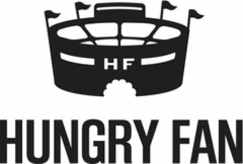 HF HUNGRY FAN Logo (USPTO, 22.05.2014)