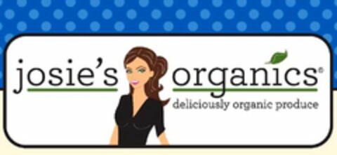 JOSIE'S ORGANICS DELICIOUSLY ORGANIC PRODUCE Logo (USPTO, 25.07.2014)
