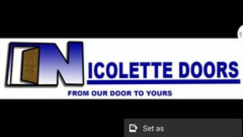 NICOLETTE DOORS FROM OUR DOOR TO YOURS Logo (USPTO, 07.01.2015)