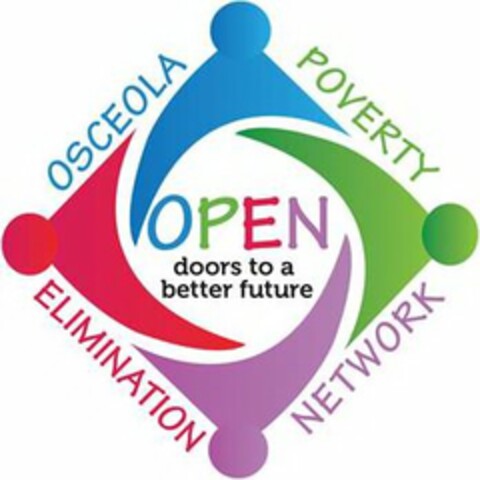 OPEN DOORS TO A BETTER FUTURE: OSCEOLA POVERTY ELIMINATION NETWORK Logo (USPTO, 03/11/2015)