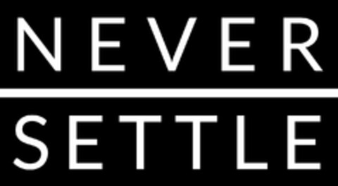 NEVER SETTLE Logo (USPTO, 28.08.2015)