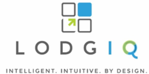 LODGIQ INTELLIGENT. INTUITIVE. BY DESIGN. Logo (USPTO, 05.02.2016)