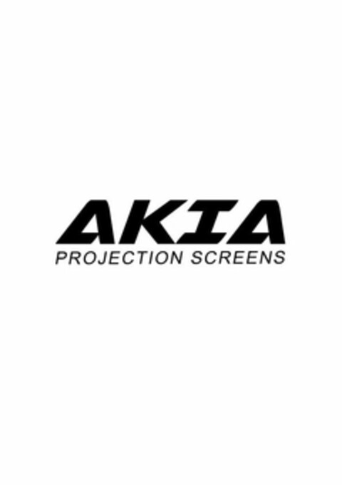 AKIA PROJECTION SCREENS Logo (USPTO, 31.05.2016)