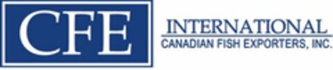 CFE INTERNATIONAL CANADIAN FISH EXPORTERS, INC. Logo (USPTO, 25.07.2016)