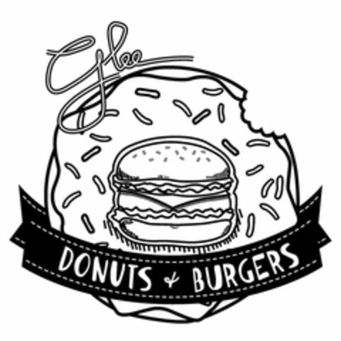 GLEE DONUTS & BURGERS Logo (USPTO, 14.04.2017)