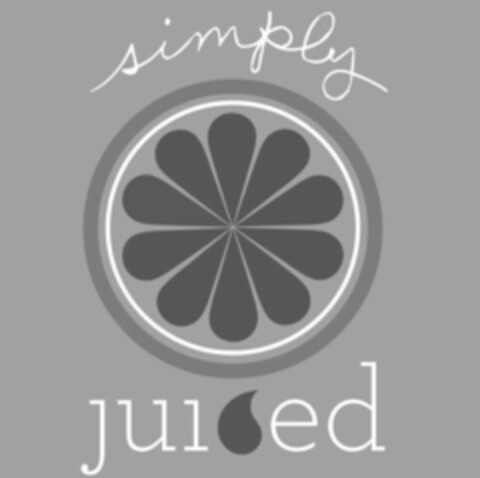 SIMPLY JUICED Logo (USPTO, 08.06.2017)