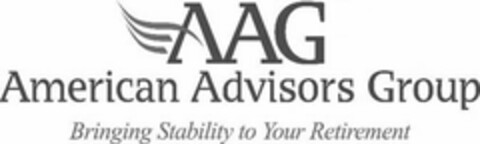 AAG AMERICAN ADVISORS GROUP BRINGING STABILITY TO YOUR RETIREMENT Logo (USPTO, 06/15/2017)