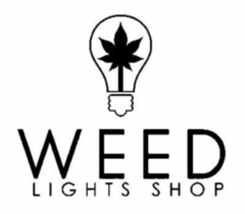 WEED LIGHTS SHOP Logo (USPTO, 29.08.2017)