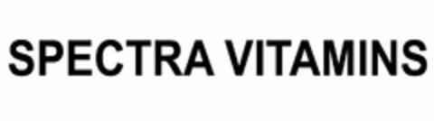 SPECTRA VITAMINS Logo (USPTO, 20.03.2018)