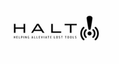 HALT! HELPING ALLEVIATE LOST TOOLS Logo (USPTO, 23.07.2018)