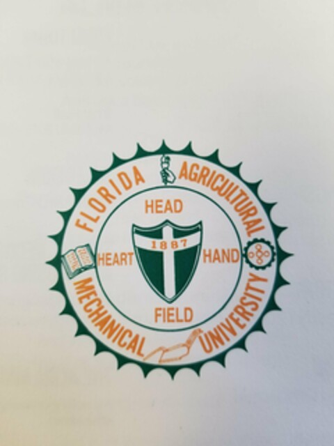 FLORIDA AGRICULTURAL MECHANICAL UNIVERSITY HEAD HEART HAND FIELD 1887 Logo (USPTO, 24.07.2018)