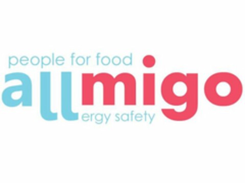 ALLMIGO PEOPLE FOR FOOD ALLERGY SAFETY Logo (USPTO, 09/21/2018)