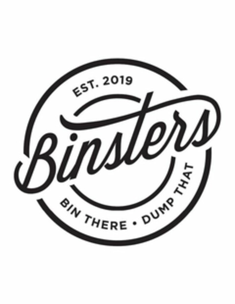 BINSTERS EST. 2019 BIN THERE · DUMP THAT Logo (USPTO, 04.06.2019)