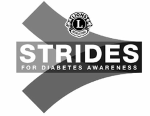 STRIDES FOR DIABETES AWARENESS L LIONS INTERNATIONAL Logo (USPTO, 01.11.2019)