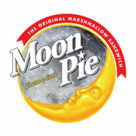 MOON PIE THE ORIGINAL MARSHMALLOW SANDWICH LEARN & EARN Logo (USPTO, 10.12.2019)