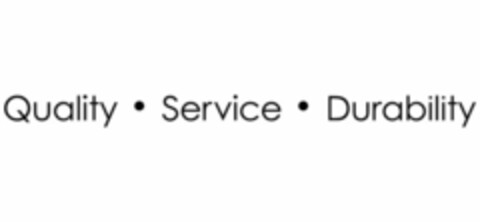 QUALITY SERVICE DURABILITY Logo (USPTO, 19.08.2020)