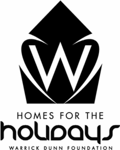 W HOMES FOR THE HOLIDAYS WARRICK DUNN FOUNDATION Logo (USPTO, 01/16/2009)