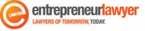 ENTREPRENEURLAWYER LAWYERS OF TOMORROW, TODAY. ELAWYER Logo (USPTO, 04/26/2010)