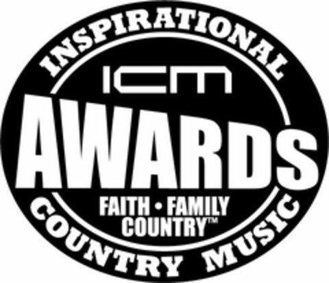 INSPIRATIONAL ICM AWARDS FAITH FAMILY COUNTRY COUNTRY MUSIC Logo (USPTO, 06.05.2012)