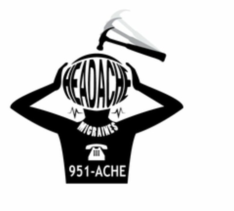 HEADACHE MIGRAINES 951-ACHE Logo (USPTO, 24.05.2012)