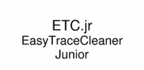 ETC.JR EASYTRACECLEANER JUNIOR Logo (USPTO, 12.07.2012)