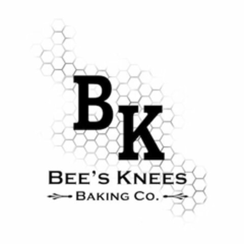 BK BEE'S KNEES BAKING CO. Logo (USPTO, 28.06.2013)