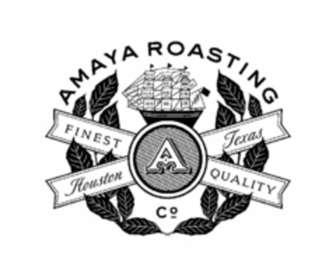 AMAYA ROASTING CO FINEST QUALITY HOUSTON TEXAS A Logo (USPTO, 07.03.2014)