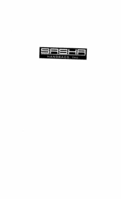 SASHA HANDBAGS, INC. Logo (USPTO, 11.02.2015)