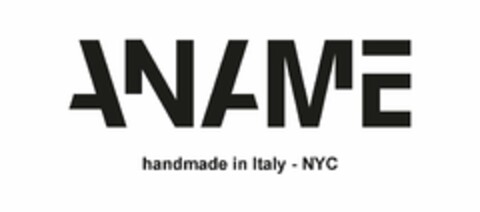 ANAME HANDMADE IN ITALY - NYC Logo (USPTO, 23.04.2015)