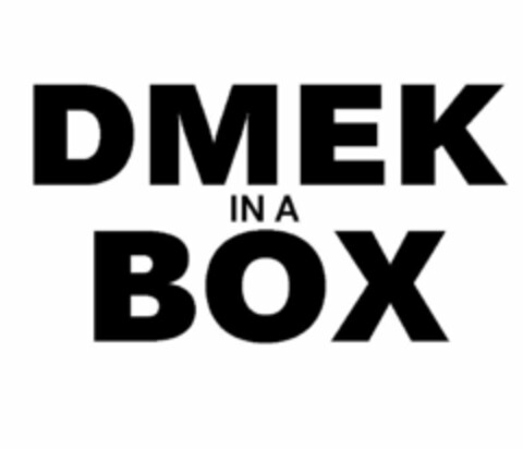 DMEK IN A BOX Logo (USPTO, 01.10.2015)