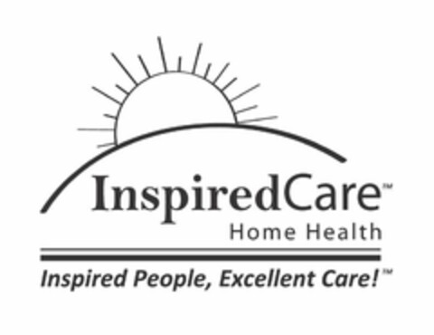 INSPIREDCARE HOME HEALTH INSPIRED PEOPLE, EXCELLENT CARE! Logo (USPTO, 19.10.2015)