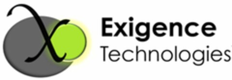 X EXIGENCE TECHNOLOGIES Logo (USPTO, 09.06.2016)