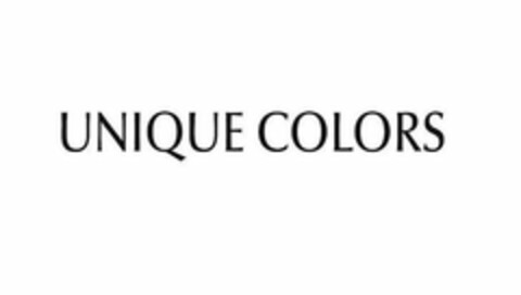 UNIQUE COLORS Logo (USPTO, 21.06.2018)