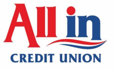 ALL IN CREDIT UNION Logo (USPTO, 31.08.2018)