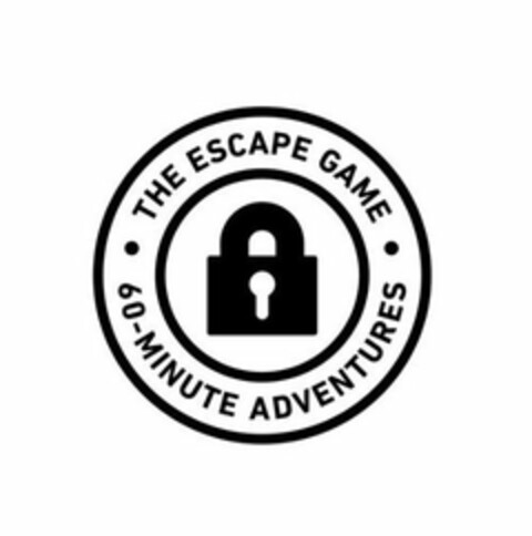 THE ESCAPE GAME 60-MINUTE ADVENTURES Logo (USPTO, 18.12.2018)