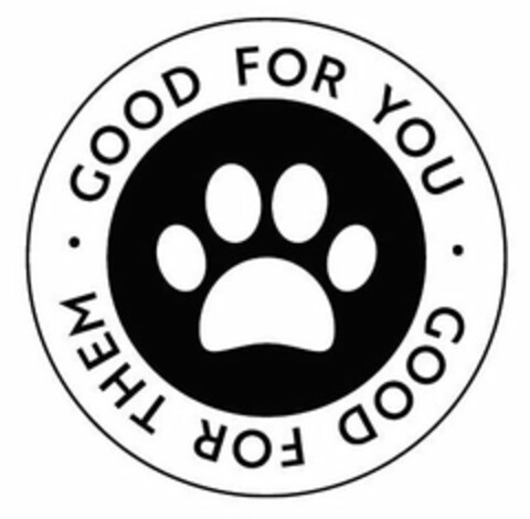 GOOD FOR YOU GOOD FOR THEM Logo (USPTO, 05/21/2019)