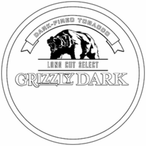 DARK-FIRED TOBACCO LONG CUT SELECT GRIZZLY DARK Logo (USPTO, 30.07.2019)