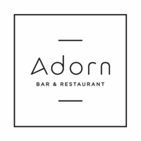 ADORN BAR & RESTAURANT Logo (USPTO, 17.07.2020)