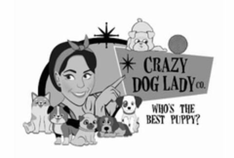 CRAZY DOG LADY CO. WHO'S THE BEST PUPPY? Logo (USPTO, 25.08.2020)