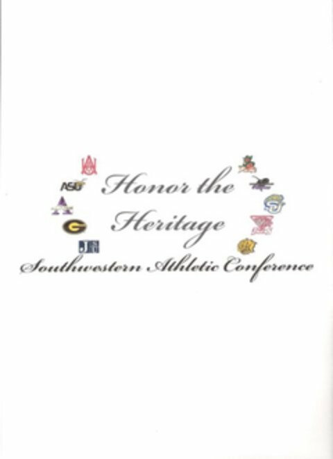 HONOR THE HERITAGE SOUTHWESTERN ATHLETIC CONFERENCE Logo (USPTO, 01/05/2009)