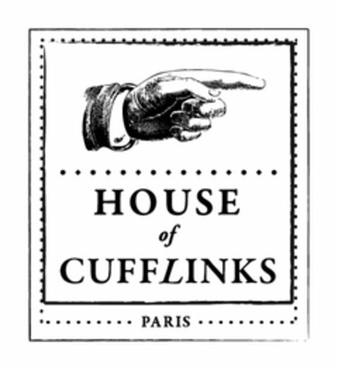 HOUSE OF CUFFLINKS PARIS Logo (USPTO, 02/01/2009)