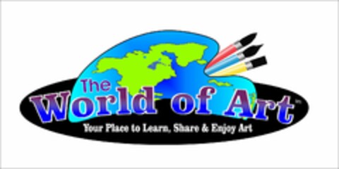 THE WORLD OF ART YOUR PLACE TO LEARN, SHARE & ENJOY ART Logo (USPTO, 31.03.2010)