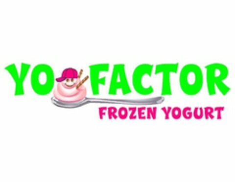 YO FACTOR FROZEN YOGURT Logo (USPTO, 11.06.2010)