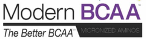 MODERN BCAA THE BETTER BCAA MICRONIZED AMINOS Logo (USPTO, 08/18/2010)