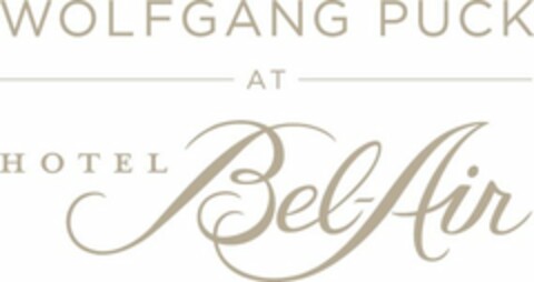 WOLFGANG PUCK AT HOTEL BEL-AIR Logo (USPTO, 20.01.2012)