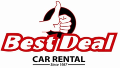 BEST DEAL CAR RENTAL SINCE 1987 Logo (USPTO, 15.03.2012)