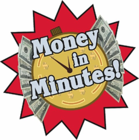 MONEY IN MINUTES Logo (USPTO, 12/09/2013)