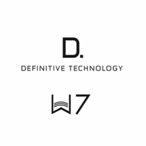 D. DEFINITIVE TECHNOLOGY W7 Logo (USPTO, 08.10.2014)