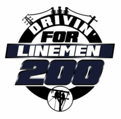 DRIVIN' FOR LINEMEN 200 Logo (USPTO, 08.12.2014)
